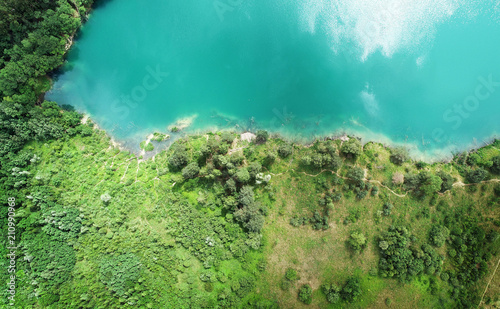Aerial landscape - Blue lake © Piotr Krzeslak