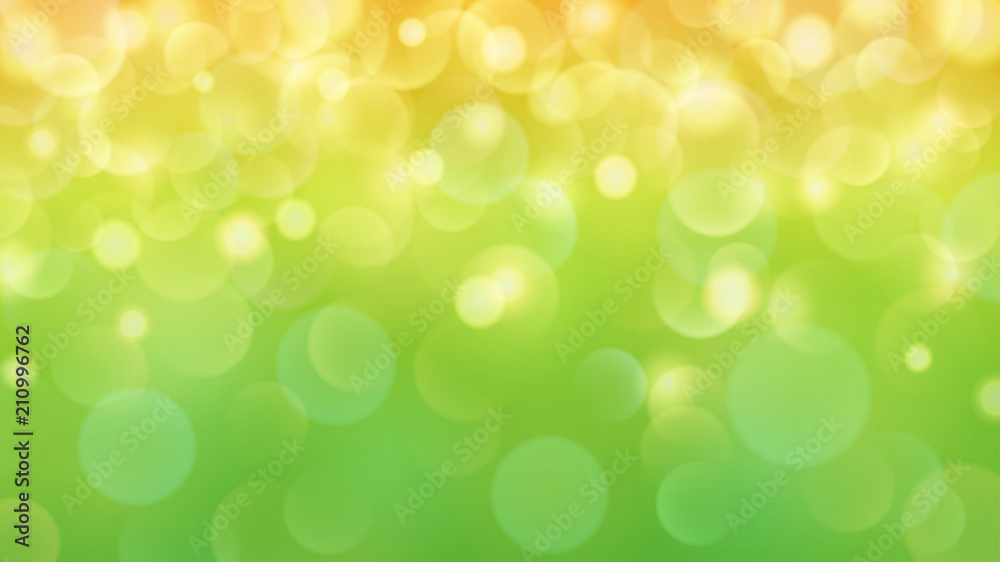 Abstract light background with bokeh effects in green and yellow colors Abstract light background with bokeh effects in green and yellow colors