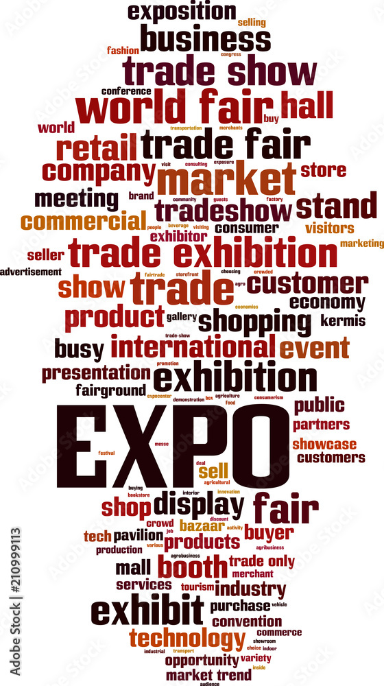 Obraz premium EXPO word cloud