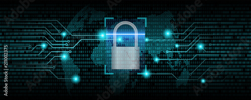 Binary code abstract background and world map., Digital communication code, Technology background