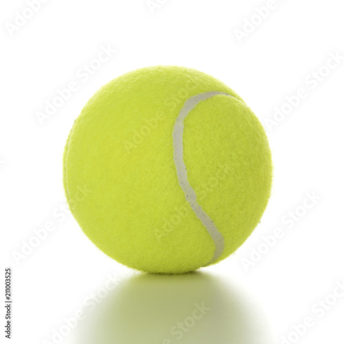 Tennis ball isolated on white © eyewave