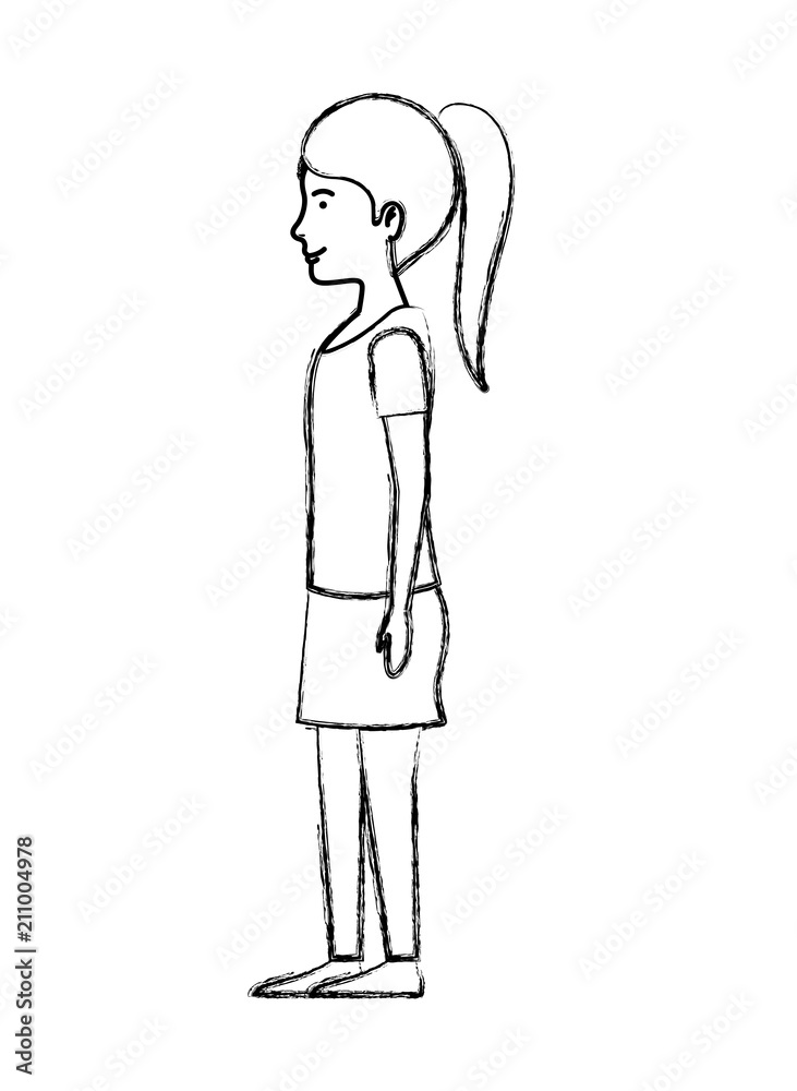 beautiful and young woman character vector illustration design beautiful and young woman character vector illustration design