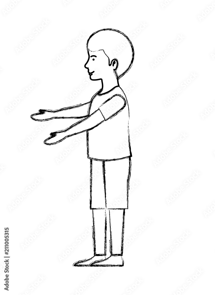 young man avatar character vector illustration design young man avatar character vector illustration design