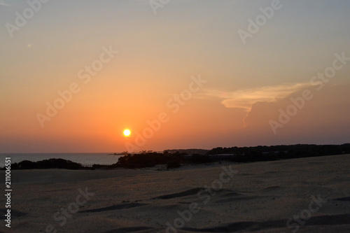 Sunset from Jockey s Ridge on the Outer Banks of North Carolina