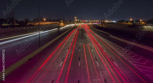 Long Exposure Shot of Busy Traffic On A Busy Highway