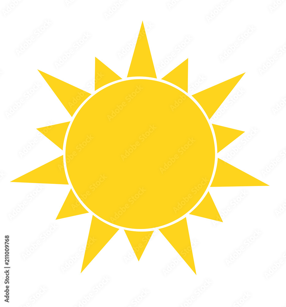 Sun vector cartoon icon illustration isolated Sun vector cartoon icon illustration isolated