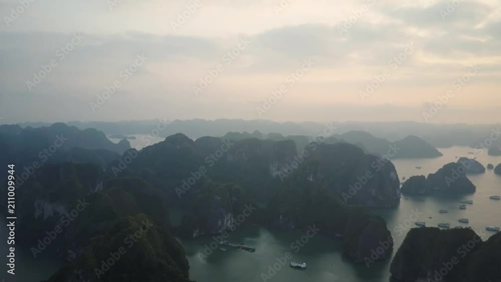 Aerial Panorama of Island Mountains in Vietnam Aerial Panorama of Island Mountains in Vietnam