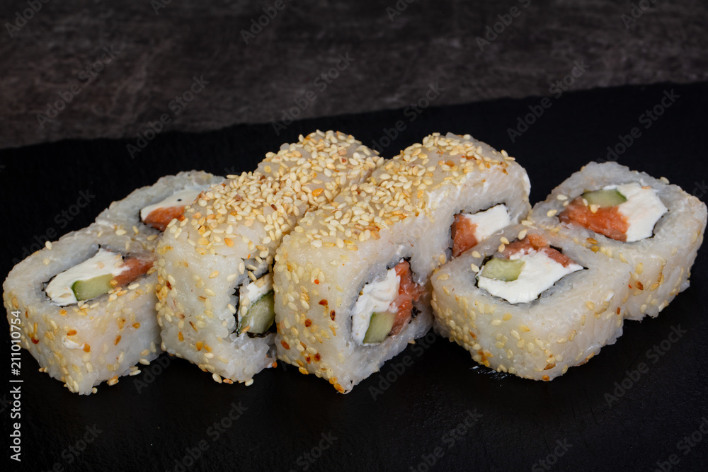 Japanese roll with tuna Japanese roll with tuna