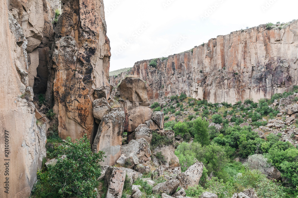 beautiful landscape in goreme national park, cappadocia, turkey