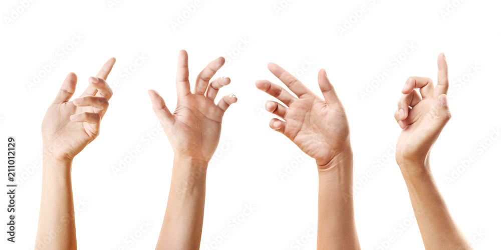 Man hand sign isolated on white background Man hand sign isolated on white background