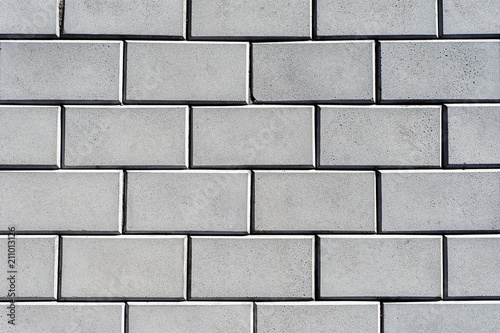 Grunge texture white brick wall