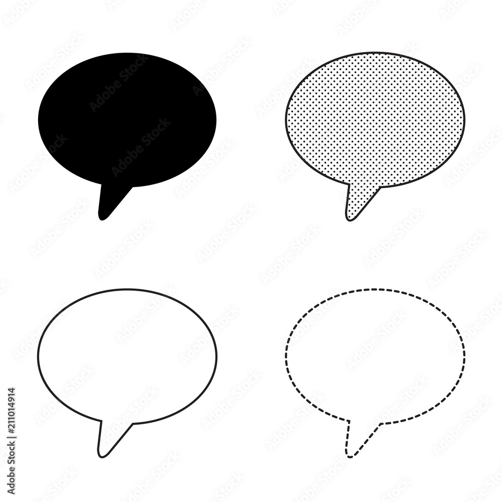 Speech bubbles Icon vector Speech bubbles Icon vector