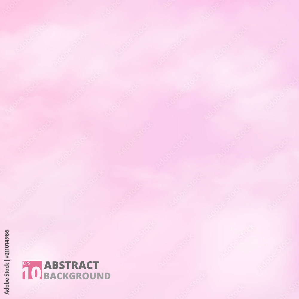 Abstract of realistic clouds pattern on pink sky background.