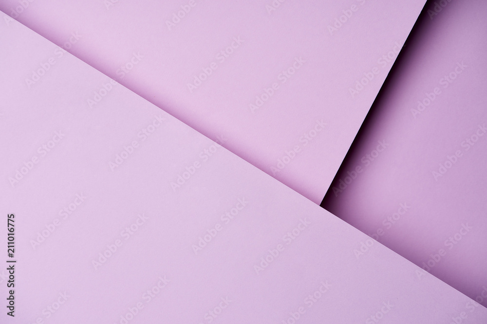 Paper sheets in light purple tones background Paper sheets in light purple tones background