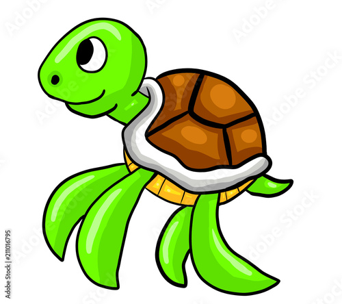 Adorable Sea Turtle © Umy Art