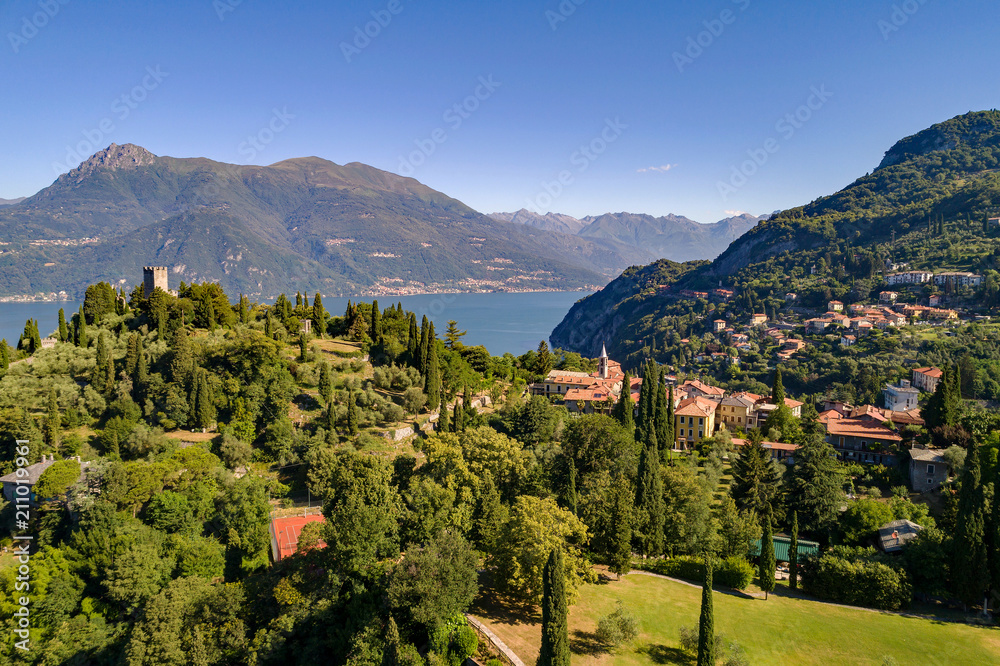 Castello di Vezio - Varenna - Lago di Como (IT) - Vista aerea 