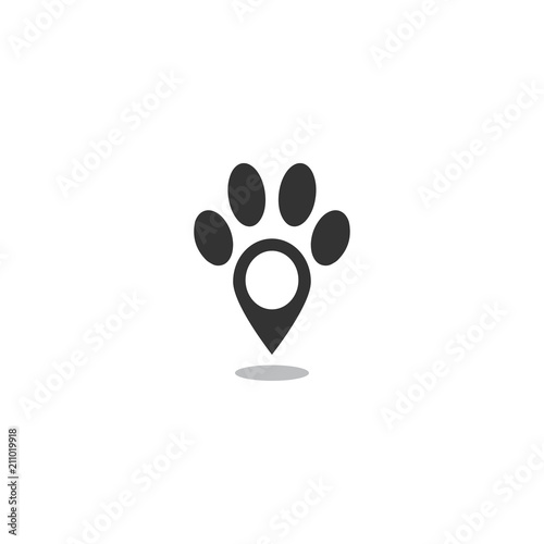 Pet locator logo template