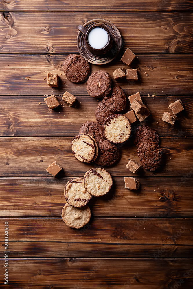 Fudge with cookies Fudge with cookies
