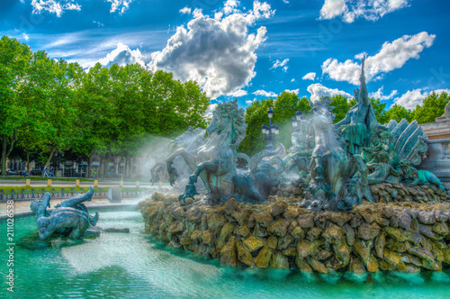 Monument aux Girondins in Bordeaux, France photo