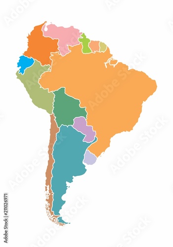 South America map