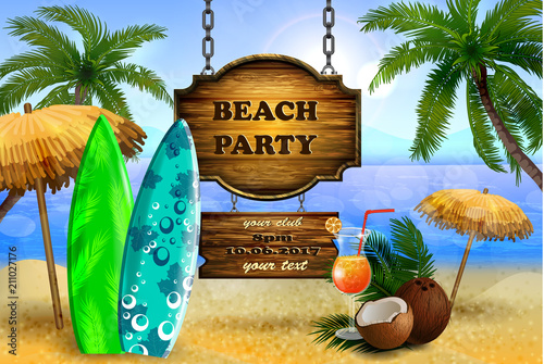 tropical vector background