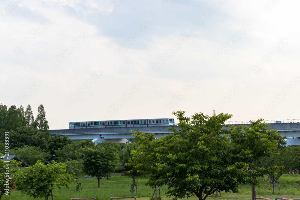 Obraz premium Landscape of Toneri Park in Tokyo / Toneri park is a public park in Tokyo