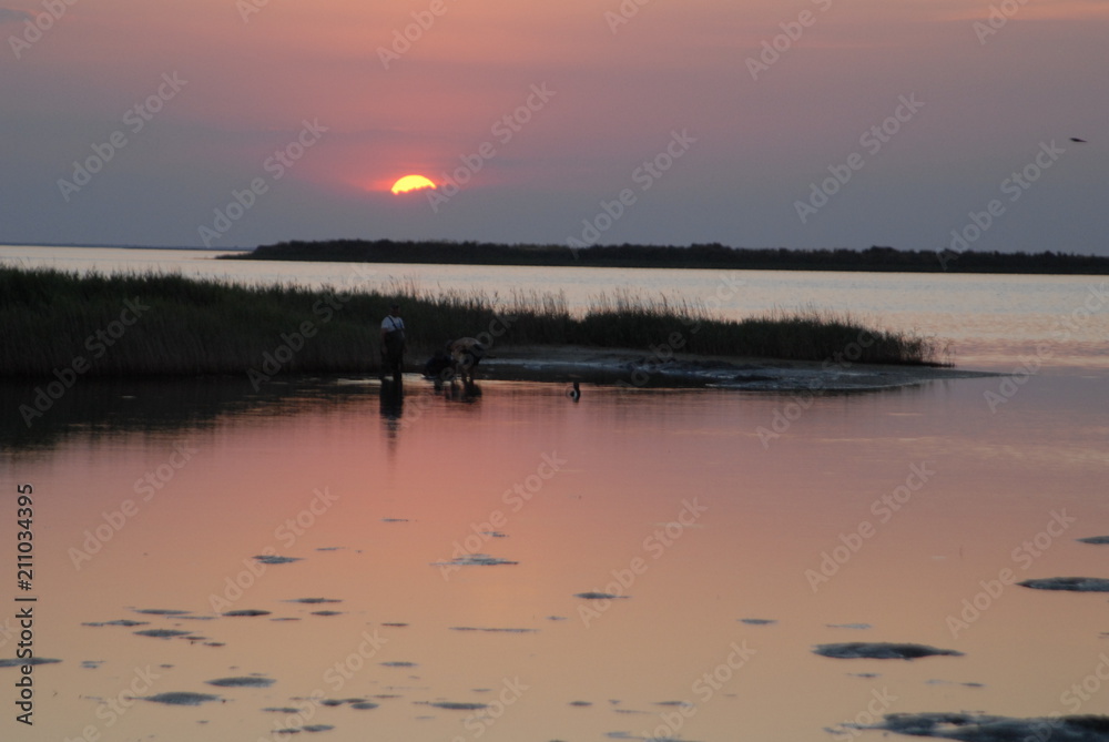 Fototapeta premium sunset on the estuary
