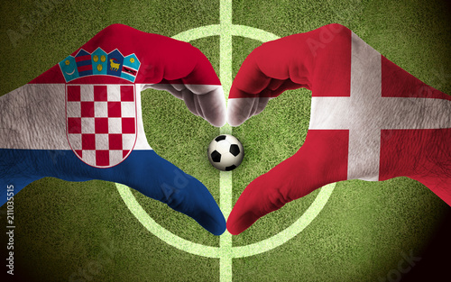 Croatia vs Denmark photo