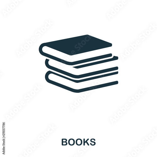 Books icon. Line style icon design. UI. Illustration of books icon. Pictogram isolated on white. Ready to use in web design, apps, software, print.