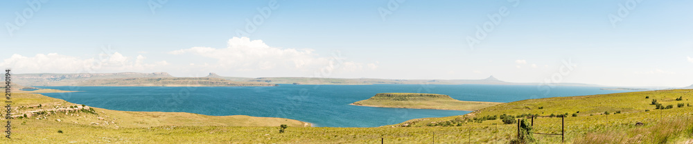 Panoramic view of the Sterkfontein Dam in the Free State