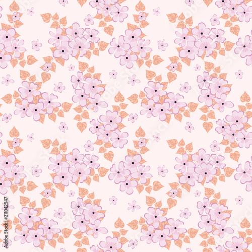 Fashionable pattern in small flowers. Floral seamless background for textiles, fabrics, covers, wallpapers, print, gift wrapping and scrapbooking. Raster copy