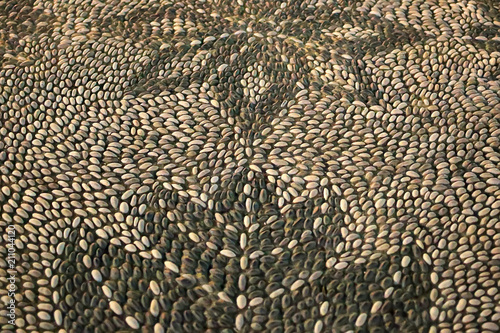 Greek mosaic made of stones, Rhodes