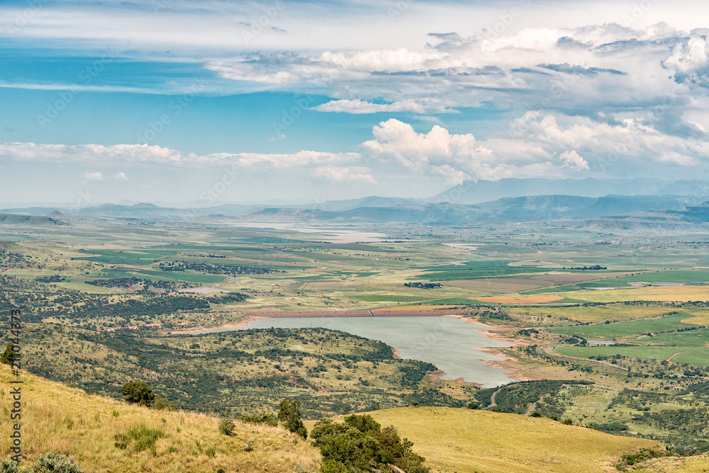 View from the top of Oliviershoek Pass into Kwazulu-Natal