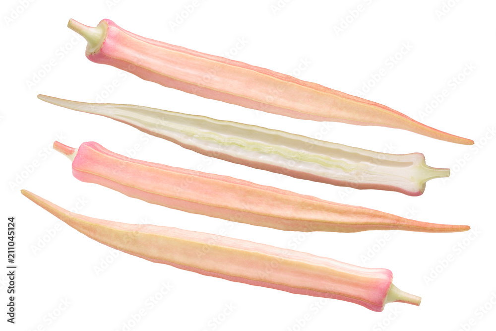 Red okra ochro a. esculentus Red okra ochro a. esculentus