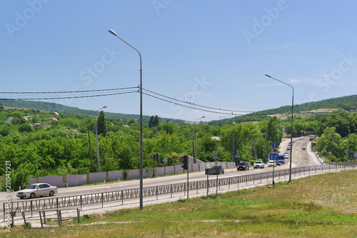Federal road A146 near the village of Verkhnebakansky © garmashevanatali
