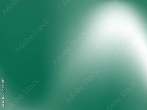 Green gradient background. Vector illustration. Bright pattern with a smooth flow of shades of green color 