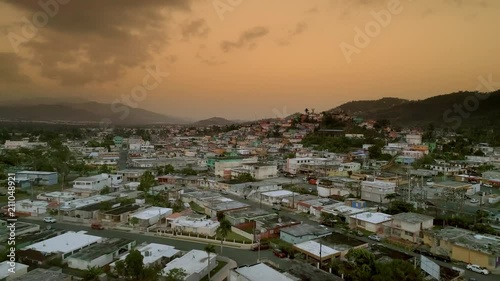 Sunset Aerial in Caguas, Puerto Rico photo