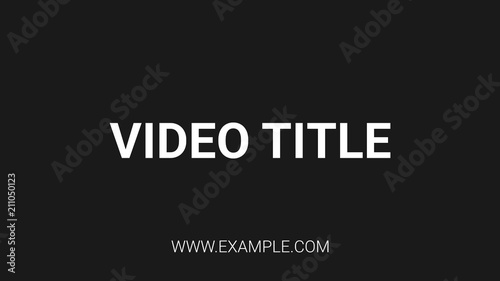 Quick Title Sequence