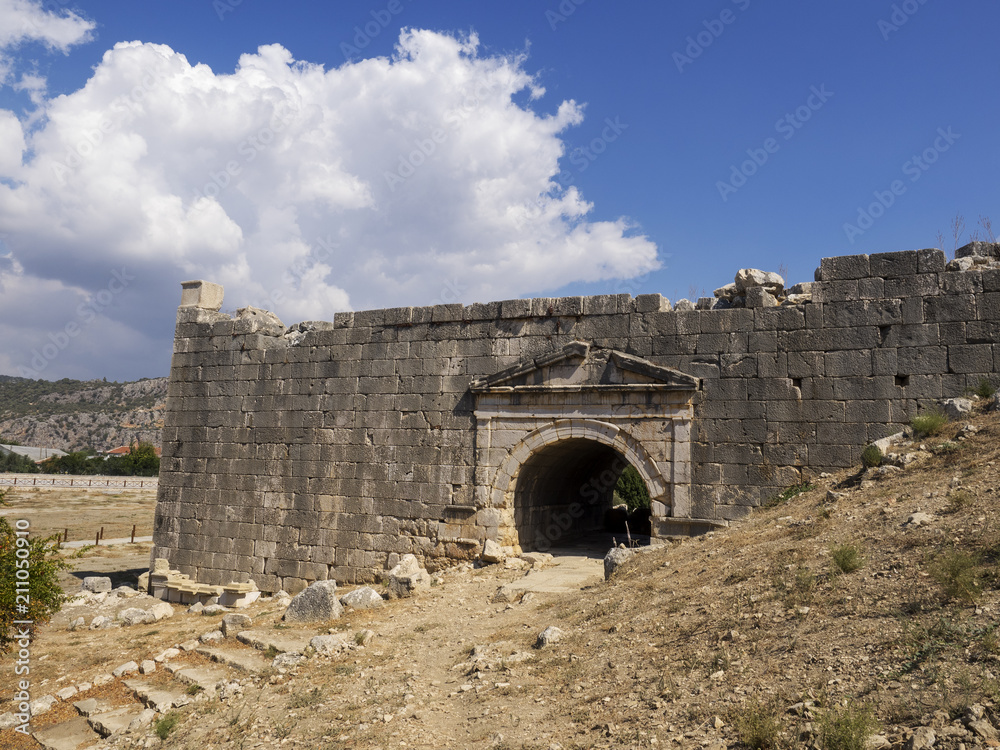 Letoon ancient city located in Fethiye, Lycian coast, Turkey