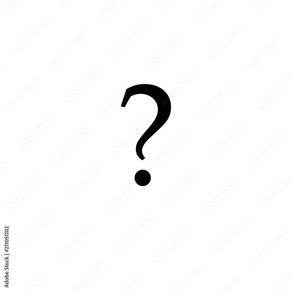 Question mark sign icon, vector illustration. Flat design style Question mark sign icon, vector illustration. Flat design style