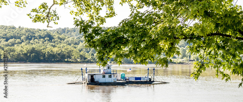 Augusta Kentucky Ferry Crossing Ohio River photo