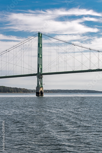 Sailing Under the Deer Isle Bridge photo