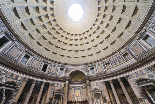 Interior of the Pantheon of Rome