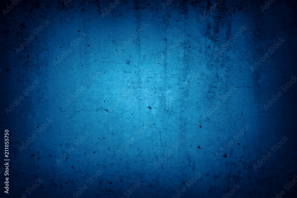 Obraz premium Blue concrete stone texture wall background