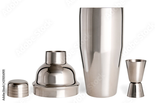 Tableau sur toile Cocktail shaker with measuring cup