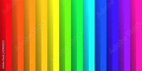 Folded paper in colors of rainbow spectrum. With shadow effect. Happy abstract vector background wallpaper.