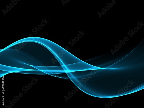  Abstract Soft Color Blue Wave Background 