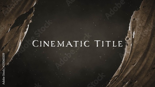 Cloth Rip Text Reveal Title