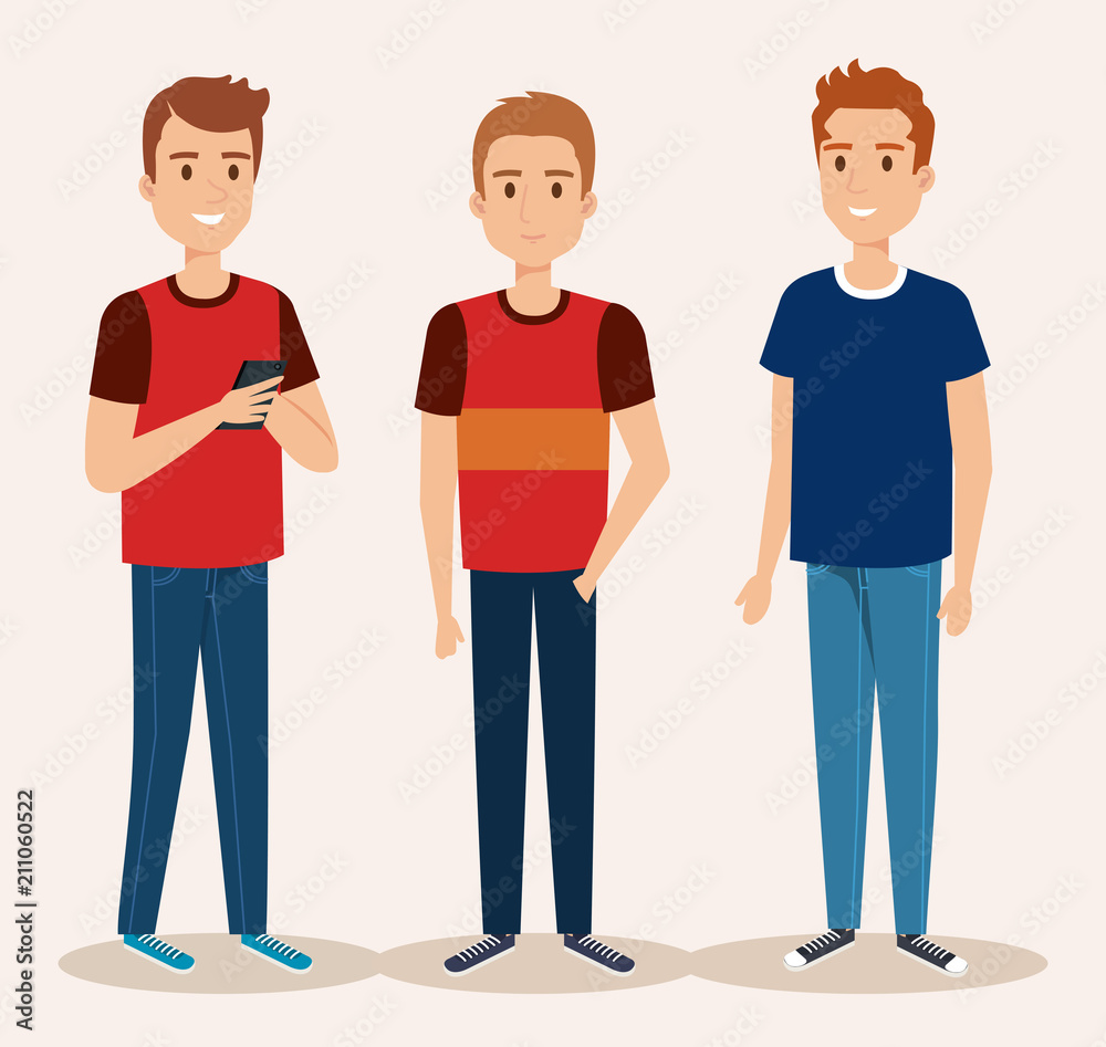 young boys avatars characters vector illustration design young boys avatars characters vector illustration design