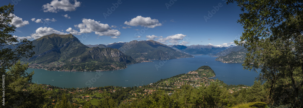 Lago di Como.  Penisola di Bellagio e Tremezzina